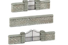Stone Walls and gates N Scale